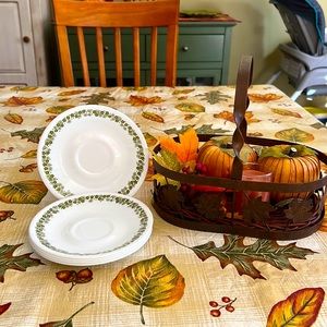 5 CORELLE “CRAZY DAISY” Saucers FINAL PRICE 🎉